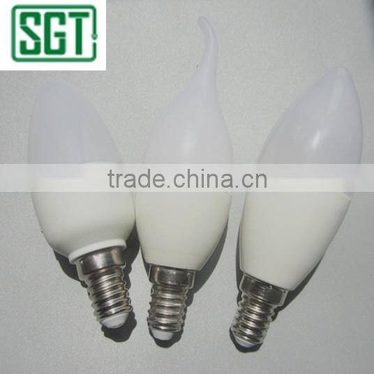 candle led tail light 3w 6w E14 E27 led the lamp CE RoHS certified