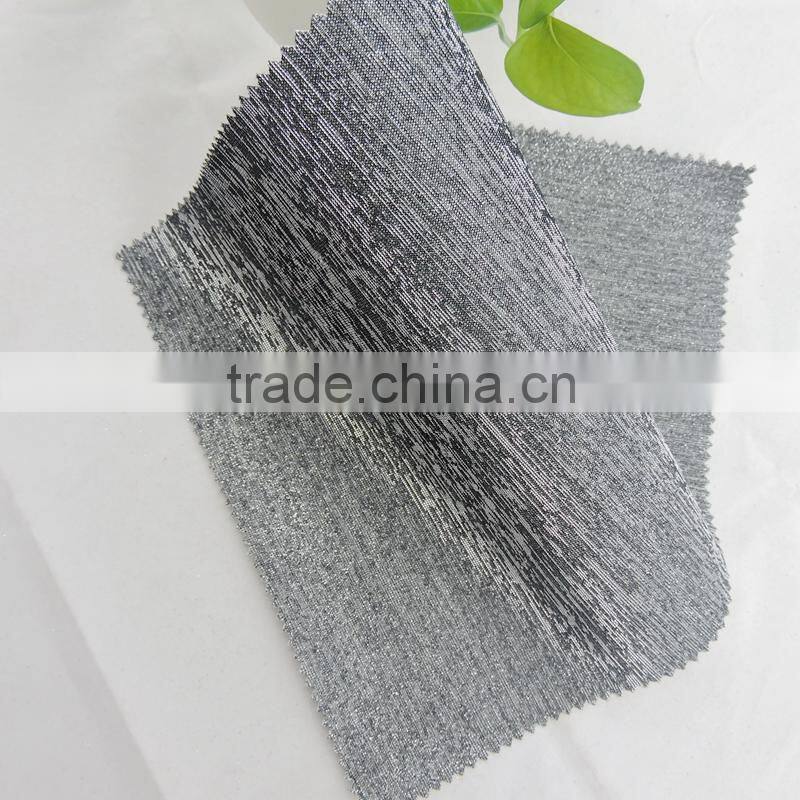 two tone fabric mesh with glitter powder for bags women