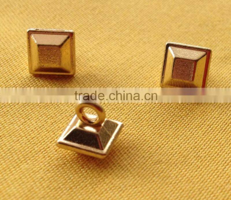14L Square Shape Metal Shank Button For Sweater Wear -- M1601