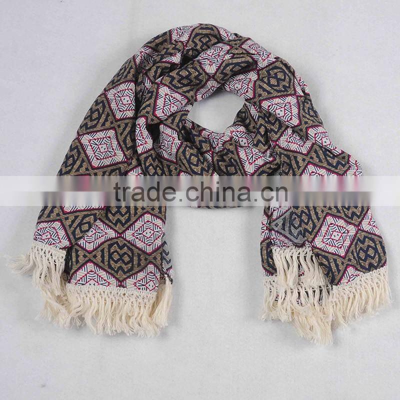 Promotional cheap wool viscose viscose stole scarves ,scarf for women