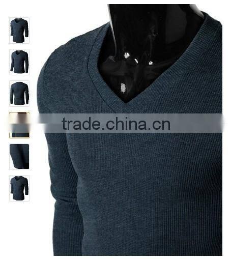Dark blue Men round-neck T-shirt