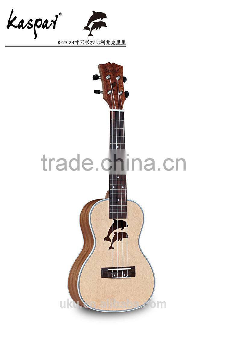 china OEM wholesale spruce ukulele cartoon little bear lovely ukulele