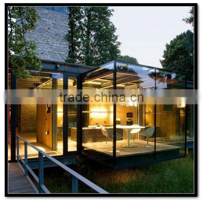 prefabricated glass house,winter garden,sunroom panels for sale
