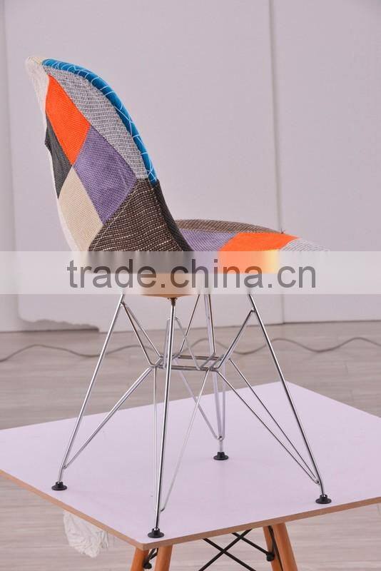 Fashional Living Room Emes Patchwork PP Frame DSR Eiffel Chair