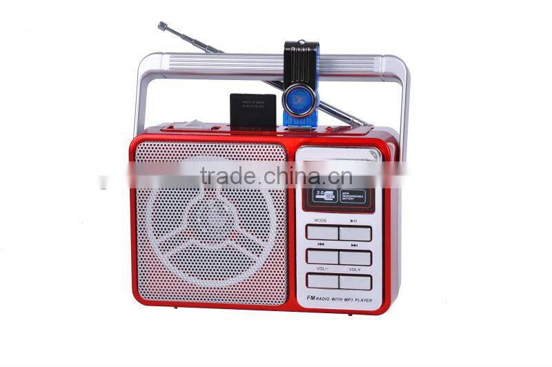 Manufacturer Supply Rechargeable Portable Mini Speaker with fm Radio