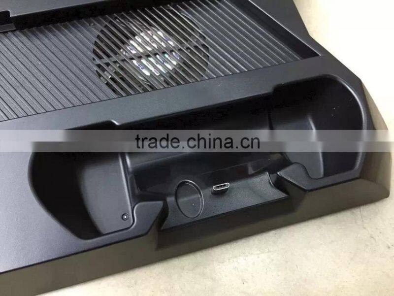 2015 newest arrival 10 in 1super charging dock for PS4 multifunction console charging stand +USB HUB+Cooling fan