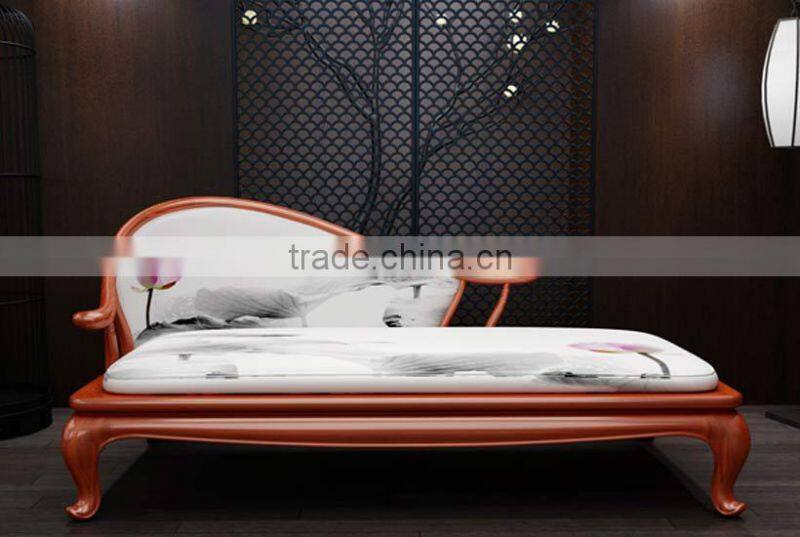 Chinese Style Exquisite Couch, Leisure Small wood couch with cushion