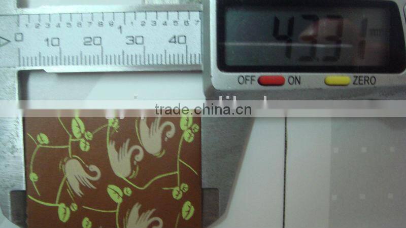 decorative printed leather patch for jeans jacket