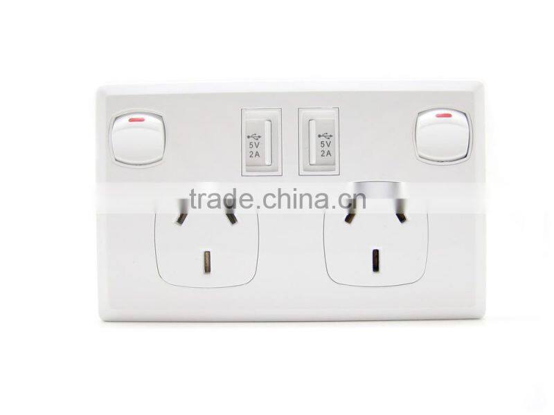 Hot Sale for Australian Usb Wall Socket Power Point with Usb Port