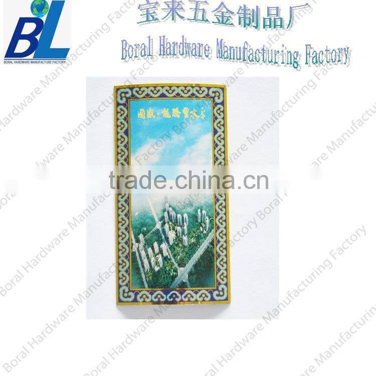 Vintage workmanship metal a4 paper weights for promotion