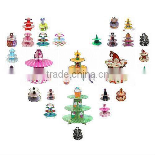 pirate castle shaped folding display stand for Halloween