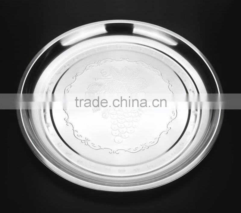 Wholesale new china tableware stainless steel steak plate