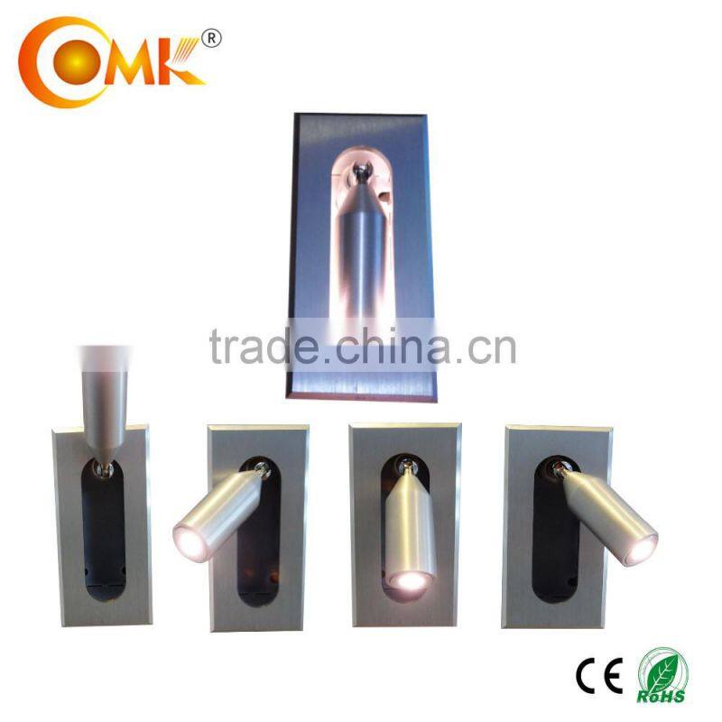 1/3W square or round rotatable stylish home wall lamp LED