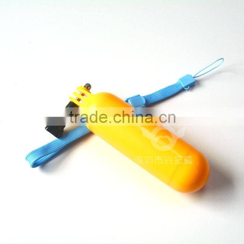 Floaty bobber with strap and screw for Gopro Hero 3+/3/2/1, Yellow & Orange
