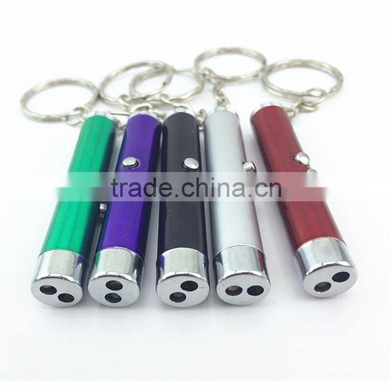 2 in 1 mini laser Counterfeit money detector pen ,multifunctional led pen with keychain
