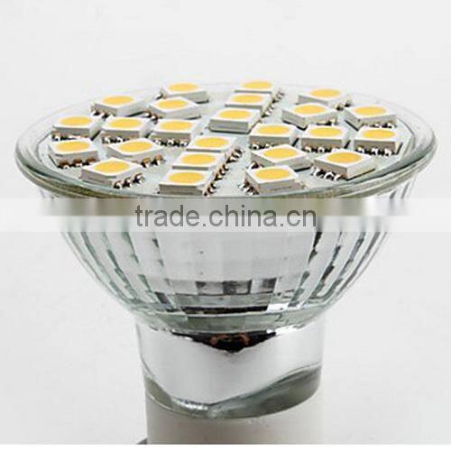best price 24 smd 5050 led gu10 with 5w 400lm warm white 2700k