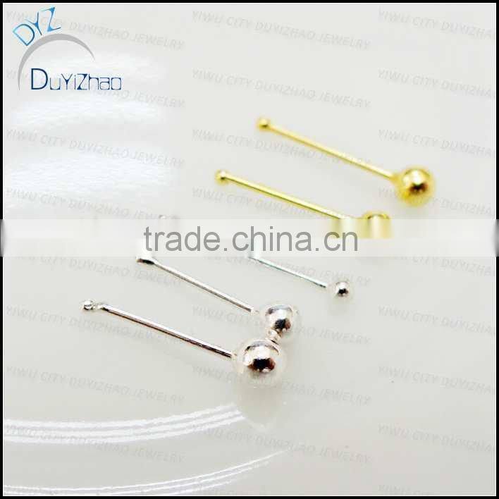 gold sterling silver nose pin jewelry