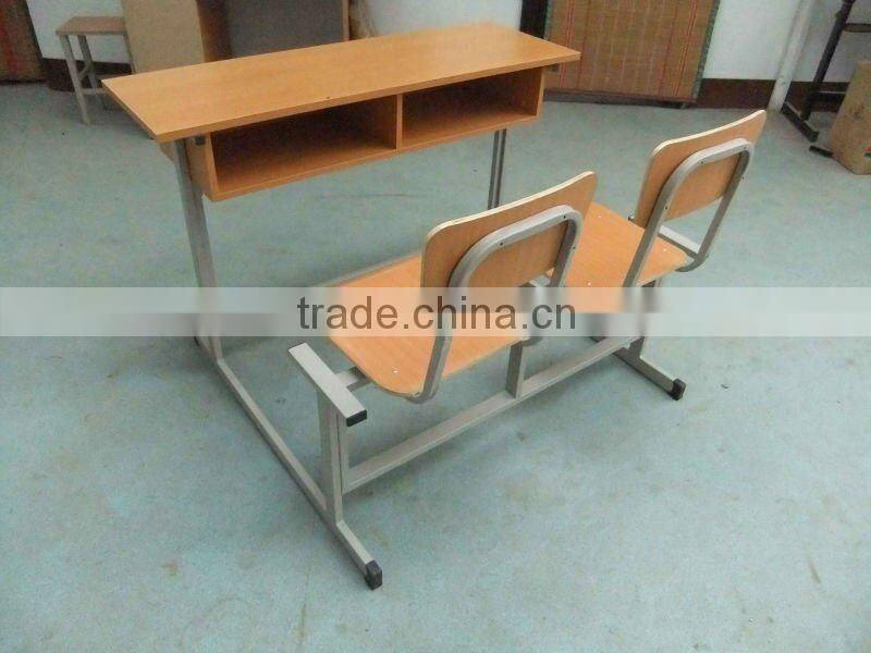 cheap steel wood standard classroom desk and chair