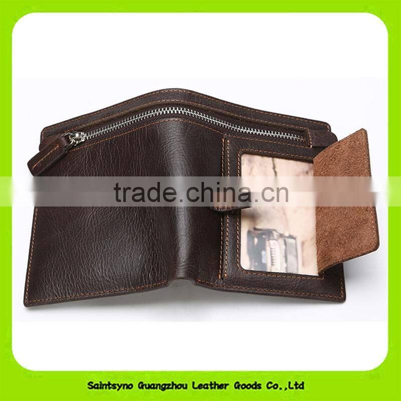 16902 Best workmanship men leather wallet manufacturer