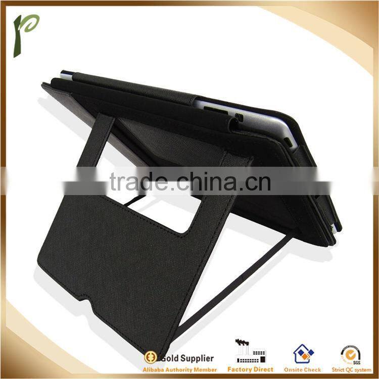 Popwide newest Bracket function PU Leather Case For ipad, belt clip case for ipad mini