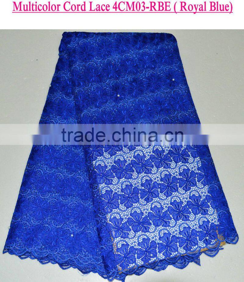 Fashion Pretty European Heavy cord flower lace beaded lace swiss chemical lace