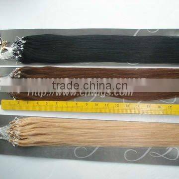 SUPER QUALITY human hair extensions easy loop micro ring