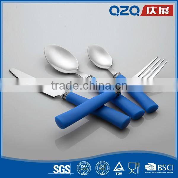 silver coated plastic cutlery T107