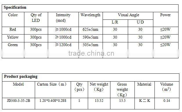 300mm led traffic light Die-casting Aluminum Housing high quality