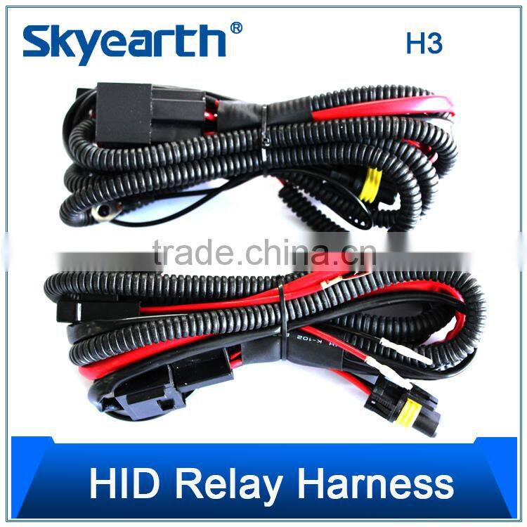 One wire work with two lamps accessory wiring harness, 3.6M ues for led work light and HID work light