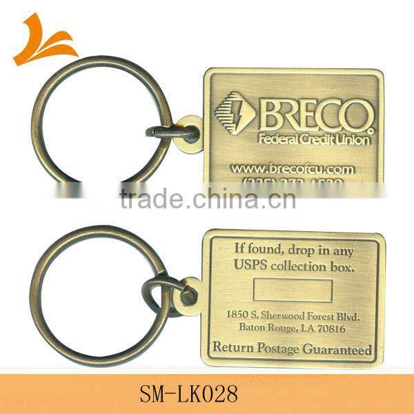 SM-LK027 gold plating metal key ring