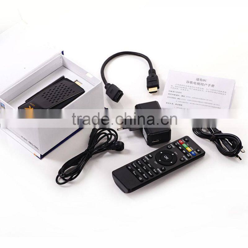 Android 4.4 TV RK3288 Quad Core mini PC TV Box with IR Remote Control,2GB/8GB External 2.4G antenna Connec CS008