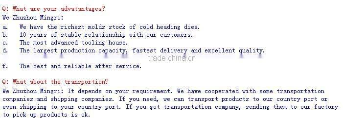 Manufacturer supply all kinds of tungsten carbide punching dies