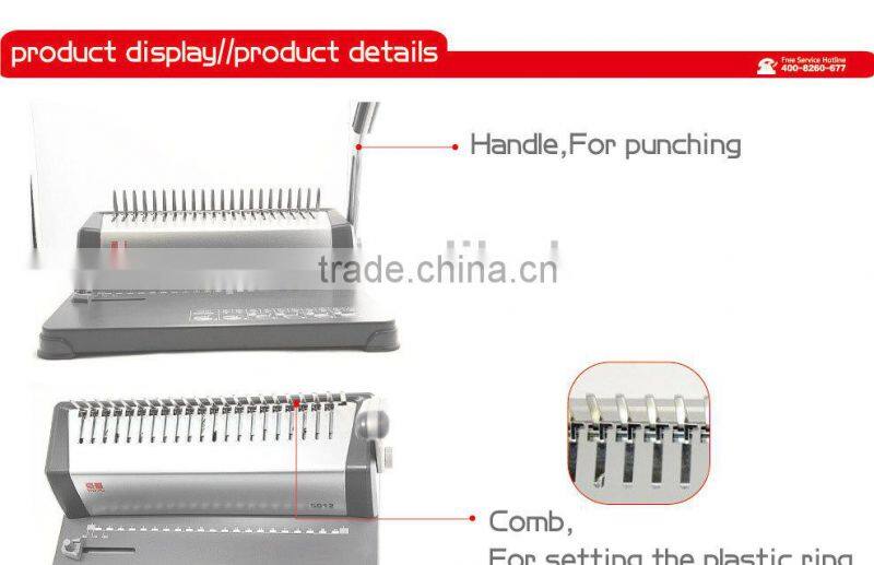 Popular single handle paper perforating machine for A4 from Hopu China