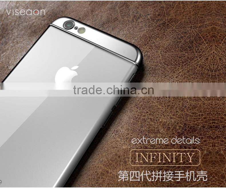 3 in 1 transparent mobile phone cover for iphone 6