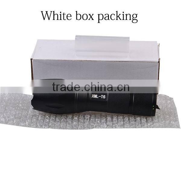 2000 Lumen Handheld Flashlight LED XML T6 Water Resistant Camping Torch Adjustable Focus Zoom Tactical Flashlight