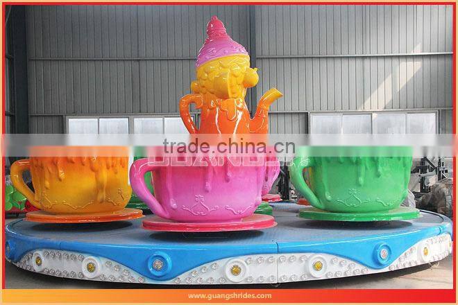 Amusement park machine prices rotation coffee cup rides for sale