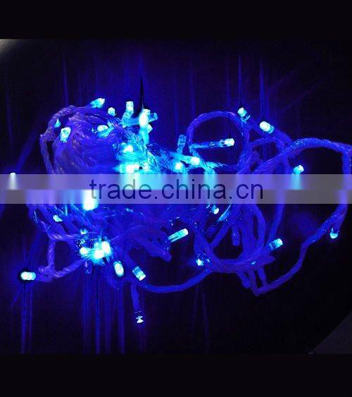 led blue star string light