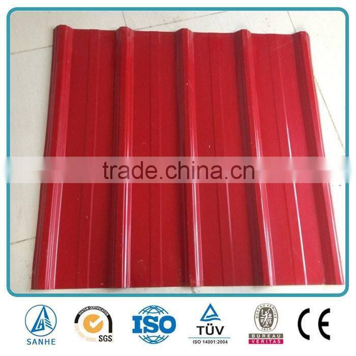 Color corrugated metal arched steel roof for roofing panel