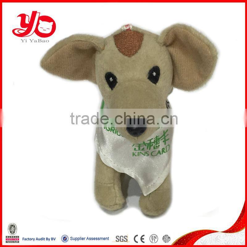 YOG factory cute plush dog toy keychain, stuffed keychain dog toy, plush dog keychain