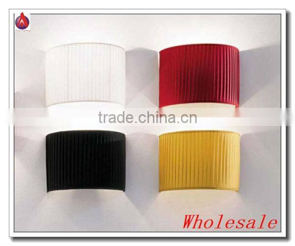 creatively design black fabric metal wall lamp modern