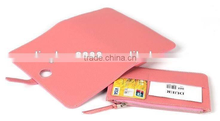 2016 hot sell wallet fashion design with coin purse multifunction lady thin wallet