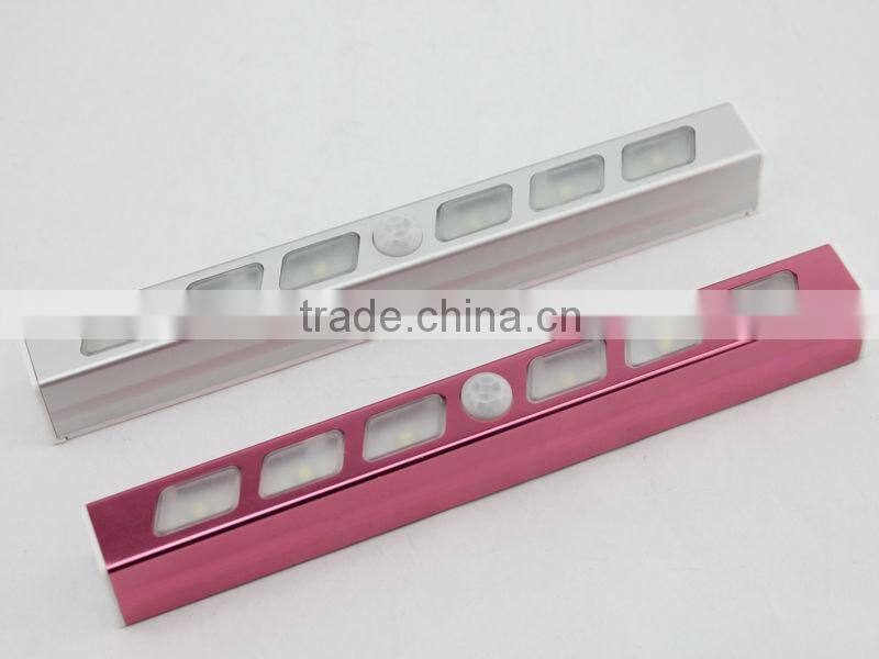 Aluminum Material 6LED Indoor Motion Sensor Light