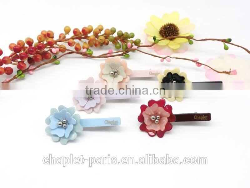 women high-grade flowers with rhinestone hair accessories of hairgrip