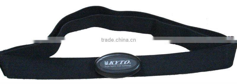 KYTO bluetooth heart rate chest belt/ Textile strap with bluetooth heart rate transmitter clip