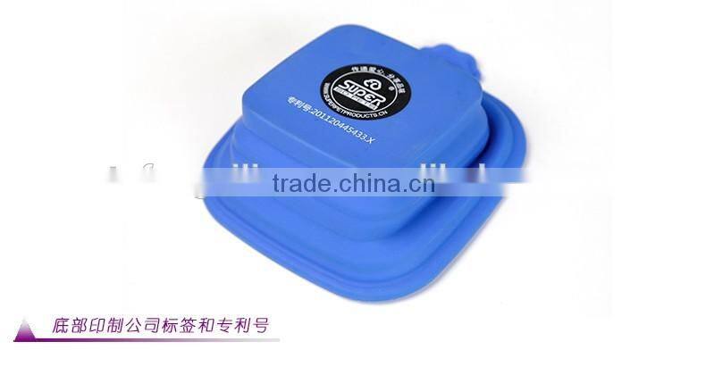 Convenient carry silicone folded wholesale lunch boxes/Eco lunch boxes