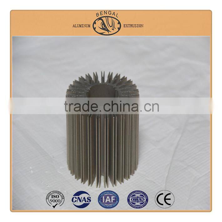 LED Light Radiator Aluminum Extrusion Products , Alloy for Aluminum Radiator
