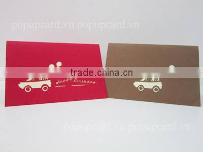 Baby (and swing)3d Happy birthday pop up card