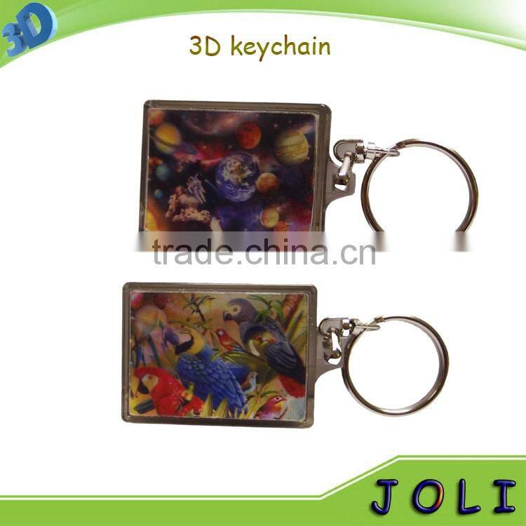 promotional gifts rectangle 3D lenticular key chains