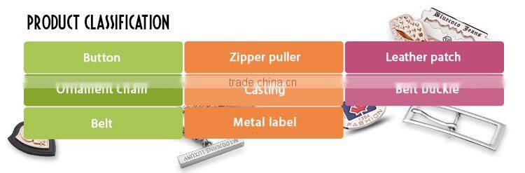 Metal bag label Custom metal logo labels for handbags for ladies dress