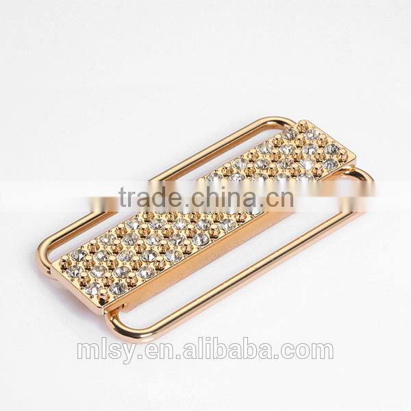 Ladies automatic auto lock belt buckle with rhinestone Brightness G1-80002